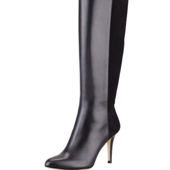 Jimmy Choo Adele Stretch-Back Leather Boot Size 40